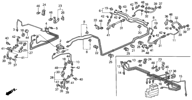 1989 Acura Legend  Grommet, Hole (25MM) Diagram for 91615SA5000
