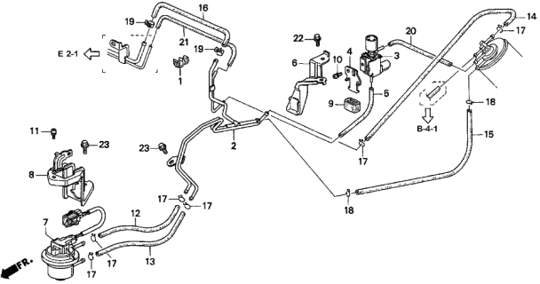 1996 Acura TL  Bulk Hose, Fuel (4.5X8000) Diagram for 950014500860M