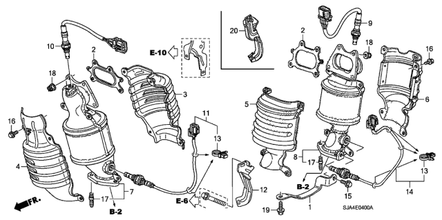 2007 Acura RL Sensor, Front Laf Diagram for 36531RDMA01