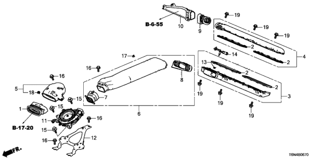 2017 Acura NSX  Seal, Battery Module Diagram for 1J6445Y3003