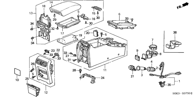 1999 Acura TL Screw, Flat (4X12) Diagram for 93600040120A