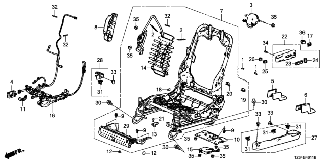 2018 Acura TLX  Knob (Sandstorm) Diagram for 81655T6LH81ZB