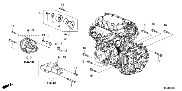 2022 Acura MDX  Bolt, Flange (10X55) Diagram for 957011005507