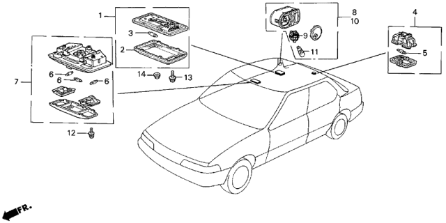 1988 Acura Legend Nut, Ground (5MM) (ZN) Diagram for 90152SE0003