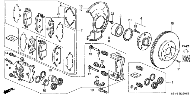 2006 Acura MDX  Pin A Diagram for 45235S9AA01