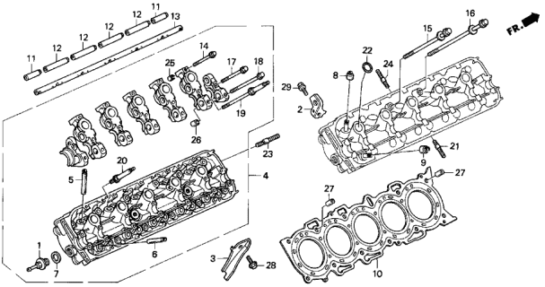 1992 Acura Vigor  Bolt, Flange (8X76) Diagram for 90002P0A000