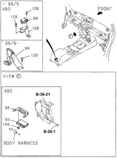 1996 Acura SLX Screw, Deceleration Sensor Diagram for 9030906200