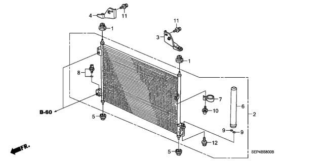 2004 Acura TL Band, Receiver Diagram for 80352SDNA01