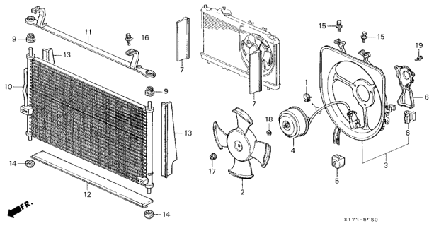 1999 Acura Integra Washer, Plain (8MM) Diagram for 90430PAAA01