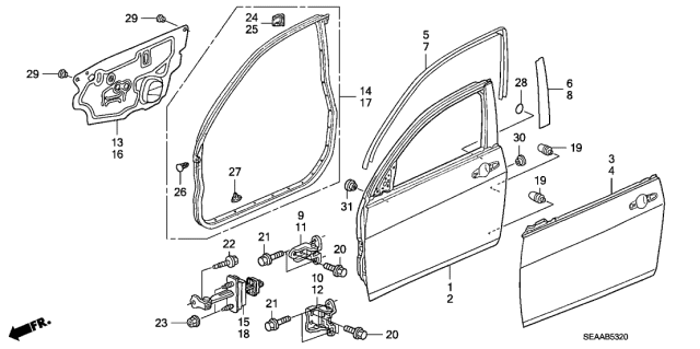 2008 Acura TSX  Plug, Blind (15MM) Diagram for 9555115000
