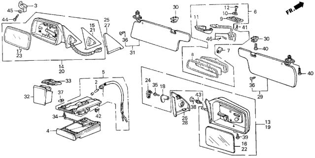 1988 Acura Integra  Screw, Pan (5X16) Diagram for 90131SH3A12