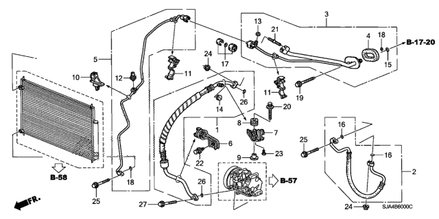 2005 Acura RL  Hose, Discharge Diagram for 80315SJAA21