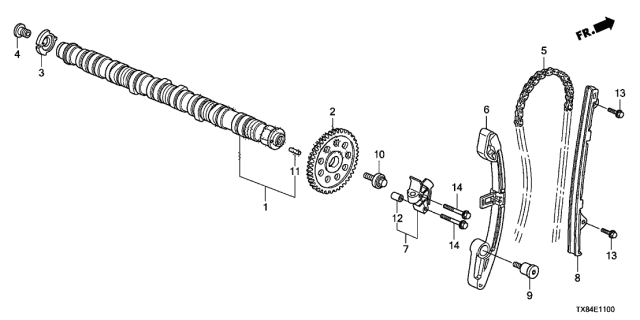 2014 Acura ILX Hybrid  Bolt-Washer (10X30) Diagram for 90031RNAA01