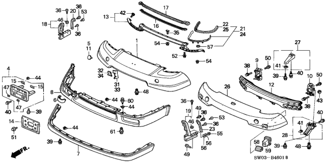 2002 Acura NSX Face, Front (Dot) Diagram for 04711SL0A92ZZ