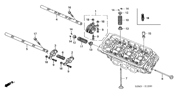 2003 Acura CL Retainer, Valve Spring Diagram for 14765PJ7000