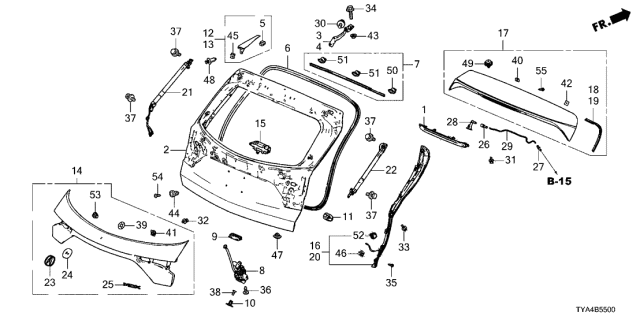 2022 Acura MDX  Bolt, Flange (8X30) Diagram for 90105S10000