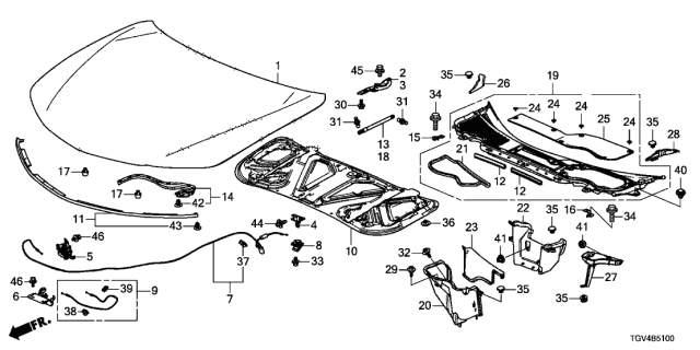 2021 Acura TLX  Bolt-Washer (6X18) Diagram for 90123TA0A00