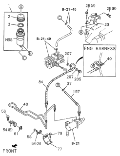 1999 Acura SLX  Clip, Pipe Diagram for 1097000720