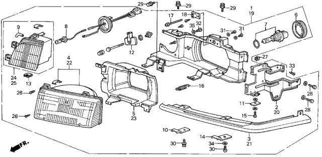 1987 Acura Legend Screw-Washer (5X16) Diagram for 938910501608