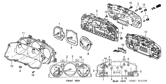 2003 Acura CL Case Assembly Diagram for 78110S3MA11