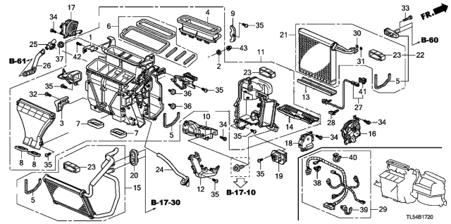 2014 Acura TSX Thermistor, Air Conditioner Diagram for 80560TC0Z41