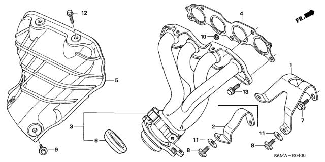 2006 Acura RSX  Bolt, Flange (8X22) Diagram for 957010802204