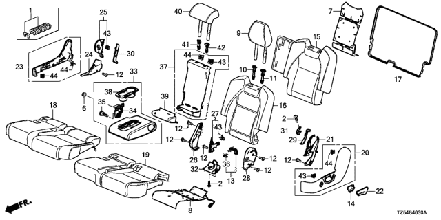 2016 Acura MDX  Cover, Driver Side (Sandstorm) Diagram for 81761TZ5A01ZA