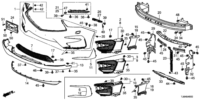 2021 Acura RDX  Screw, Tap (5X30) Diagram for 9390325680