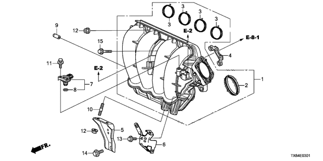 2015 Acura ILX Stay, Engine Harness Diagram for 32746R5AA00