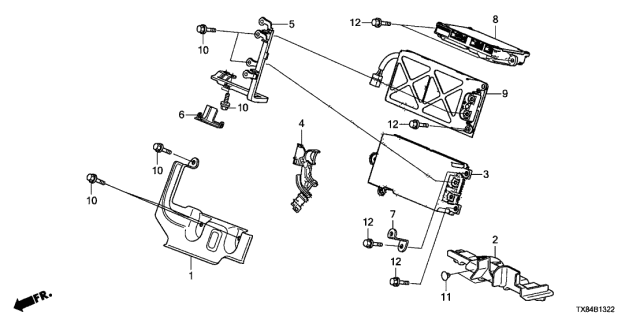 2014 Acura ILX Hybrid  Cover, Insulation Diagram for 1F114RW0000