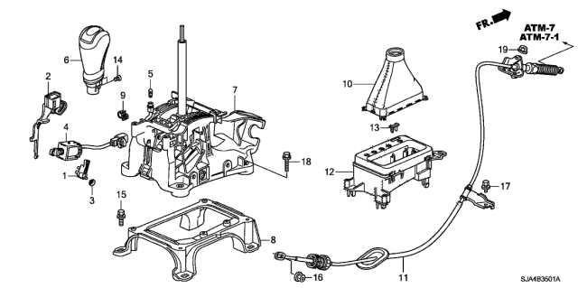 2011 Acura RL Wire, Control Diagram for 54315SJAA62