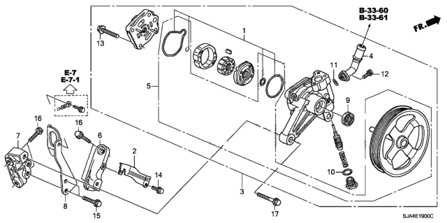 2006 Acura RL Joint, Suction Diagram for 56123RJA005