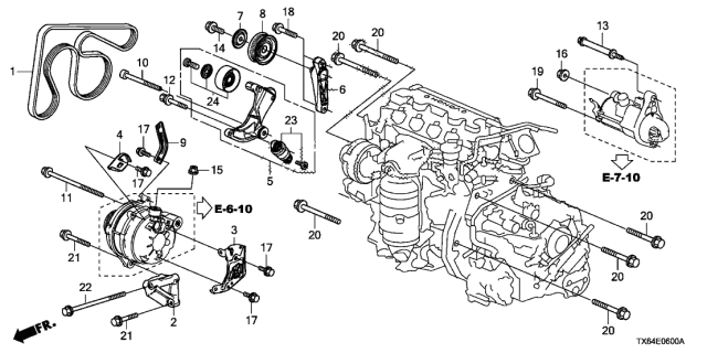 2013 Acura ILX  Bolt, Special (10X40) Diagram for 90030RNAA00