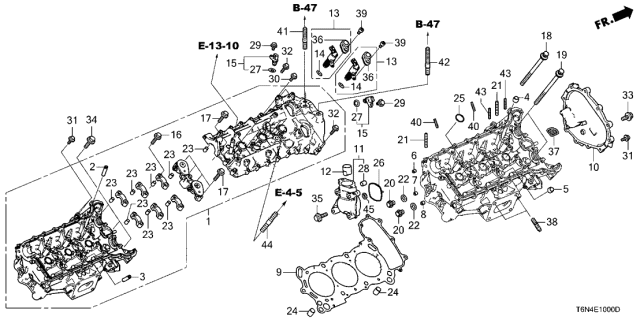 2020 Acura NSX  Cover, Oil Control Valve Diagram for 1583158GA01