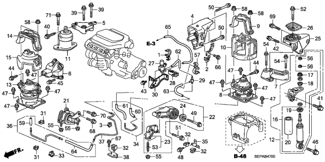 2008 Acura TL  Bolt, Flange (10X60) Diagram for 90127S73000