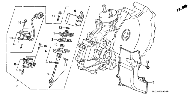 1993 Acura NSX  Gear, Speedometer Diagram for 23820PR9000