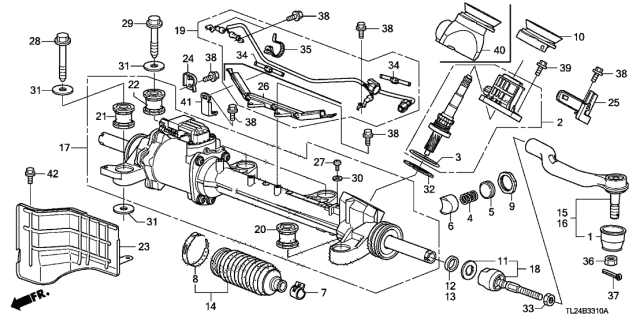2011 Acura TSX  Stay, Harness Diagram for 53751TL0G00