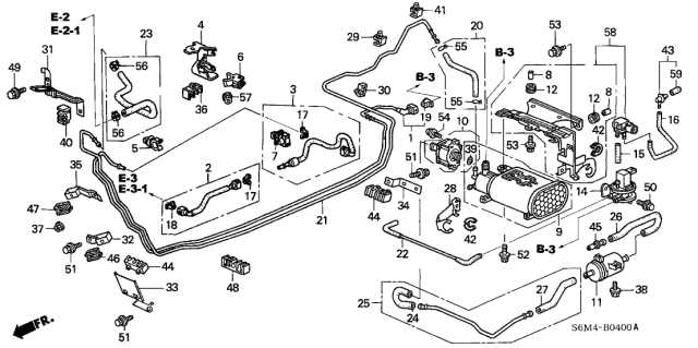 2003 Acura RSX  Bolt-Washer (8X20) Diagram for 934030802008