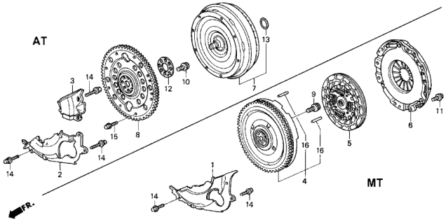 1993 Acura Vigor Washer (40X86X2) Diagram for 90429PC6900