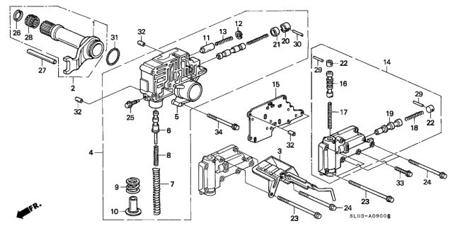 1991 Acura NSX  Spring A, Regulator Valve (NHk Spring) Diagram for 27231PF4004