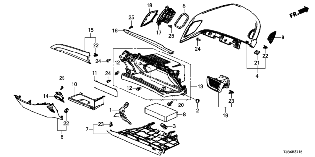 2021 Acura RDX Button (Alluring Ecru) Diagram for 77552TJBA01ZA