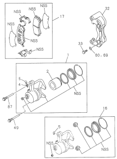 1999 Acura SLX  Pin, Lock Diagram for 8971608220