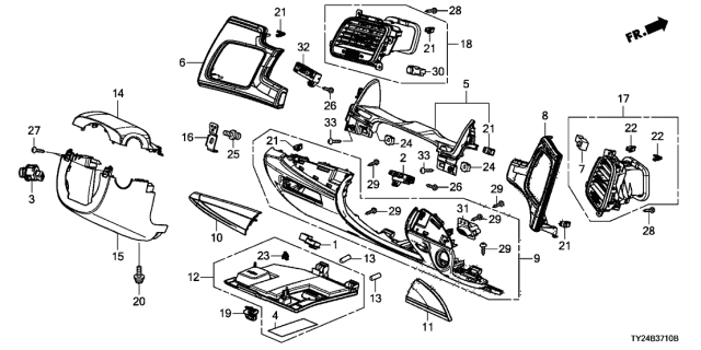 2020 Acura RLX  Lock, Lid (Premium Black) Diagram for 83113S6A003ZX