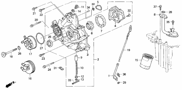 1991 Acura Legend Bolt, Flange (8X65) Diagram for 90042PR7A00