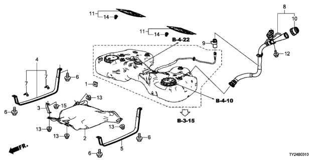 2019 Acura RLX  Cap Assembly, Fuel Maintenance Hole Diagram for 74660TY3A00