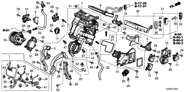 2017 Acura MDX  Guide, Shroud Diagram for 90660TZ5A01