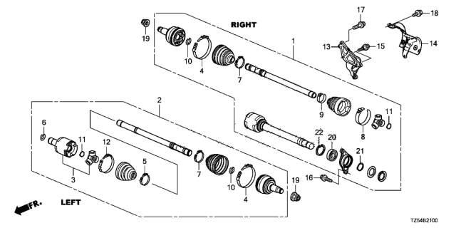 2015 Acura MDX  Bolt, Flange (10X37) Diagram for 90135TK8A00