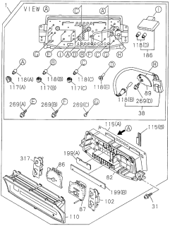 1996 Acura SLX  Screw (5X16) Diagram for 0743105160