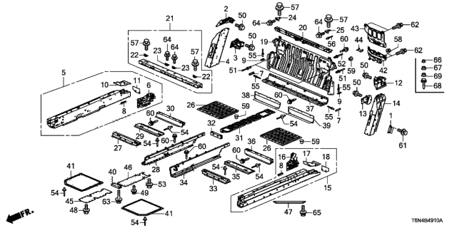 2017 Acura NSX  Nut, Paint Cutting (8MM) Diagram for 90361S3Y003