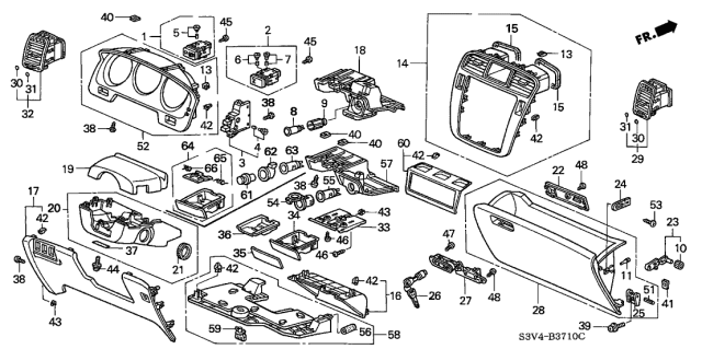2004 Acura MDX  Bulb (Cap: Amber) Diagram for 35853S3VA01